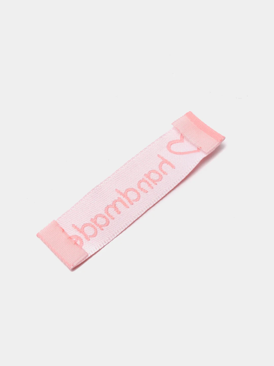 Конфетный набор нашивок Handmade, цвет розовый и бежевый, 6 х 1,5 см, 10 штук