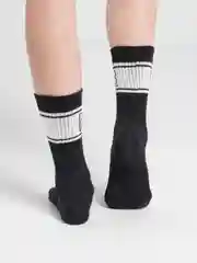 Черный носки высокие с надписью