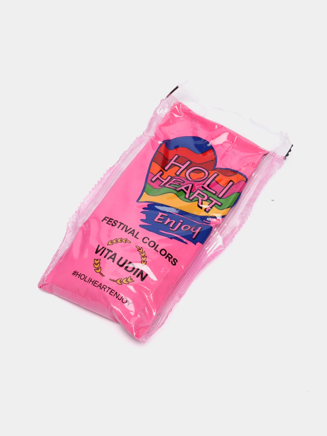 Фестивальные краски Holi Heart Vita Udin для праздников, набор Холи 3 шт. цвет розовый