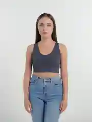 Синий меланж топ женский