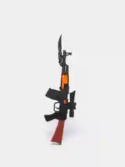 Автомат Осьминог 50 см со звуком, светом