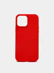 Красный чехол iPhone 13, 13 Pro, 13 Pro Max силиконовый с закрытым низом