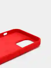 Красный чехол iPhone 13, 13 Pro, 13 Pro Max силиконовый с закрытым низом