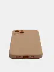 Бежевый чехол Silicone Case для iPhone 12, 12 Pro, Max, 12 mini, 13, 13 Pro, Max с защитой камеры