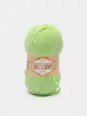 Салатовый пряжа плюшевая Alize Softy, микрополиэстер, 50 г, 115 м