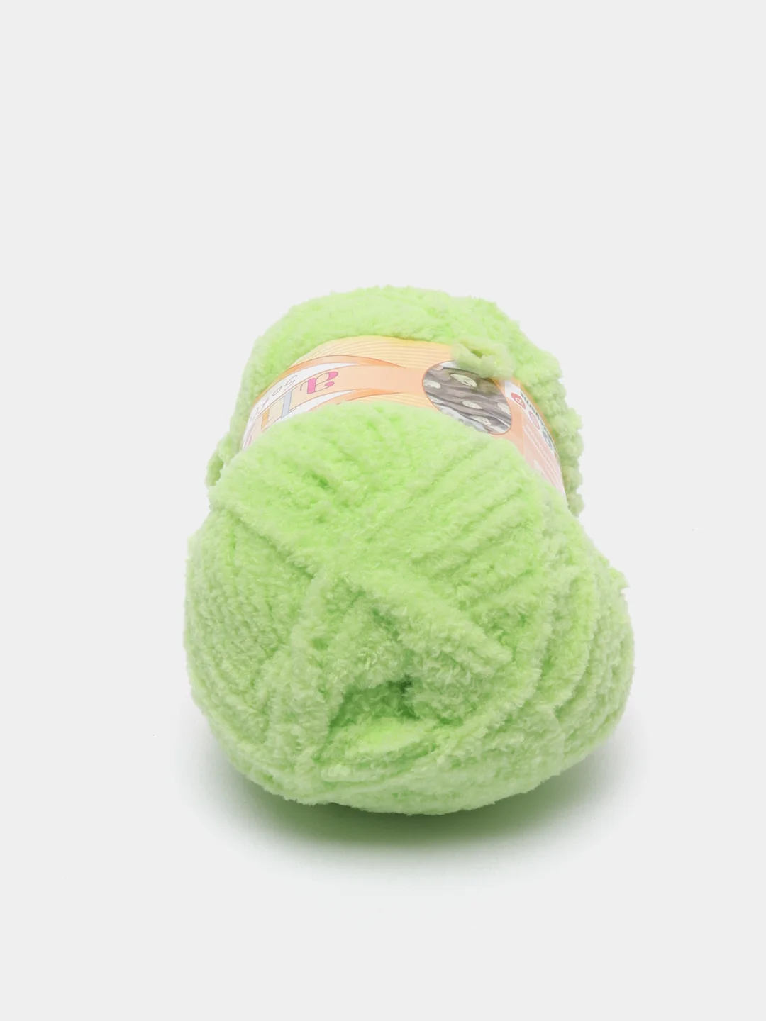 Салатовый пряжа плюшевая Alize Softy, микрополиэстер, 50 г, 115 м