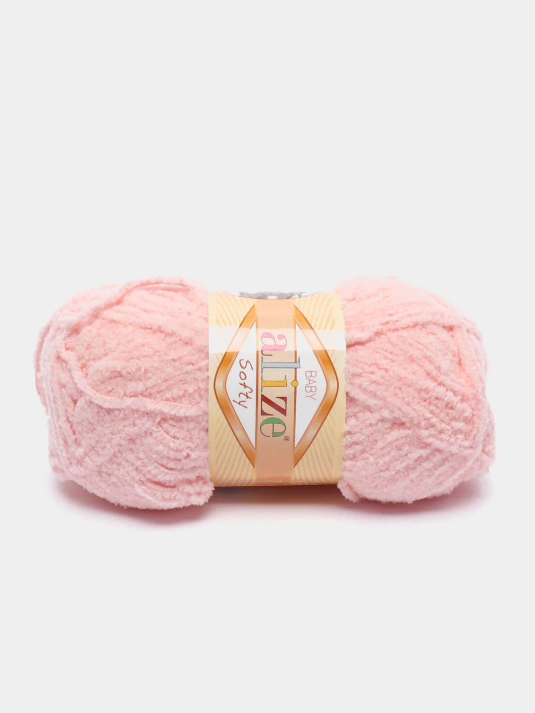 Пудровый пряжа плюшевая Alize Softy, микрополиэстер, 50 г, 115 м