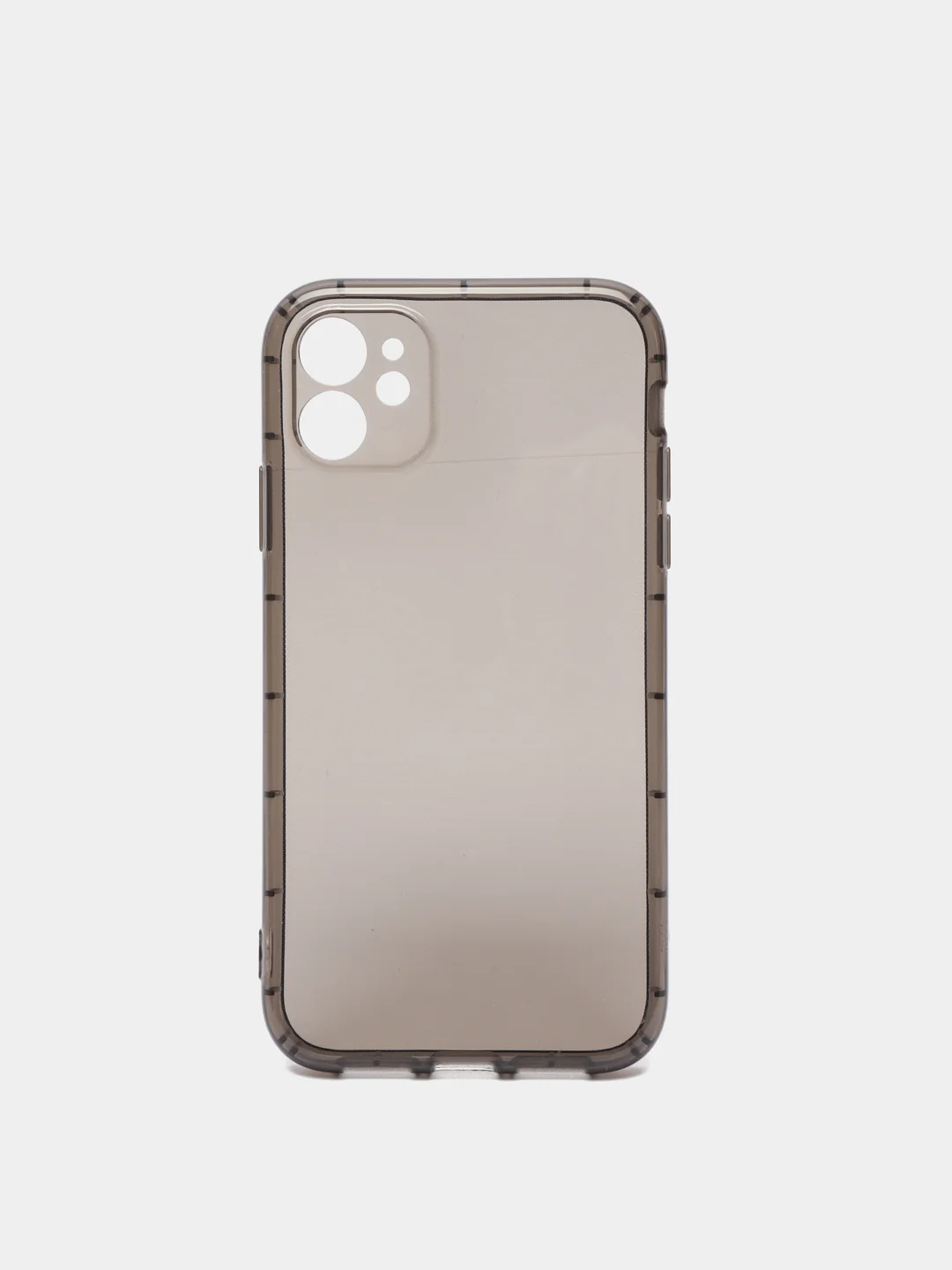 Черный чехол для iPhone 11 прозрачный цветной силиконовый