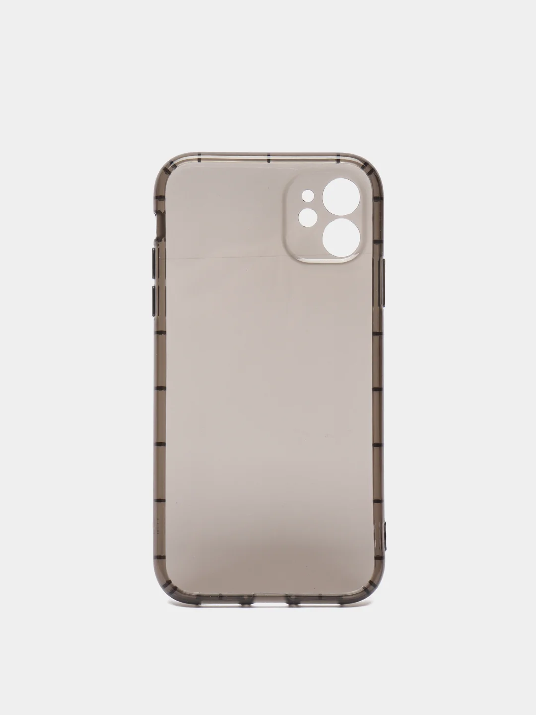 Черный чехол для iPhone 11 прозрачный цветной силиконовый