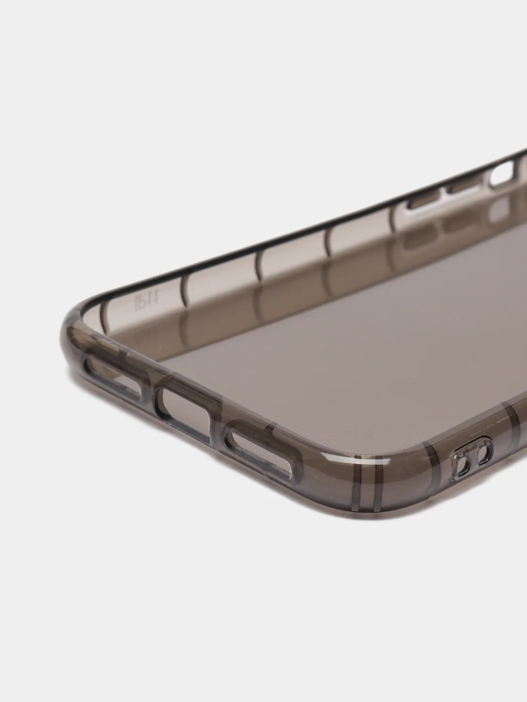 Черный чехол для iPhone 11 прозрачный цветной силиконовый