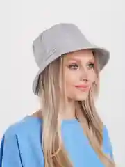 Серый металлик панама