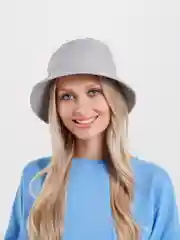 Серый металлик панама