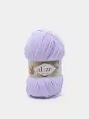 Сиреневый пряжа плюшевая Alize Softy Plus, микрополиэстер, 100 г, 120 м