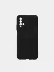 Черный чехол для Samsung A22 M32 Xiaomi Redmi 9T с подложкой из микрофибры и защитой для камеры