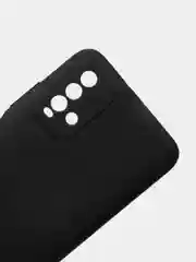 Черный чехол для Samsung A22 M32 Xiaomi Redmi 9T с подложкой из микрофибры и защитой для камеры