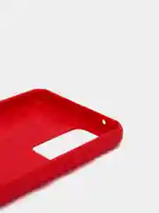 Красный чехол Samsung A52 имитация вставок под карбон