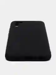 Черный чехол для Samsung A02S / A025F, силиконовый, противоударный, матовый, с бархатом внутри