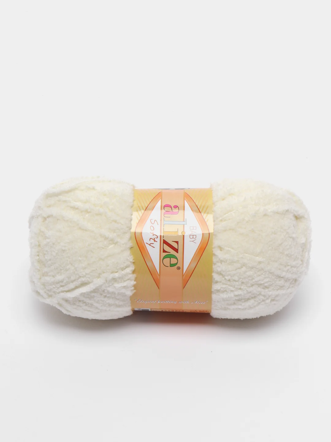 Молочный пряжа плюшевая Alize Softy, микрополиэстер, 50 г, 115 м