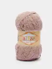 Светло-коричневый пряжа плюшевая Alize Softy, микрополиэстер, 50 г, 115 м