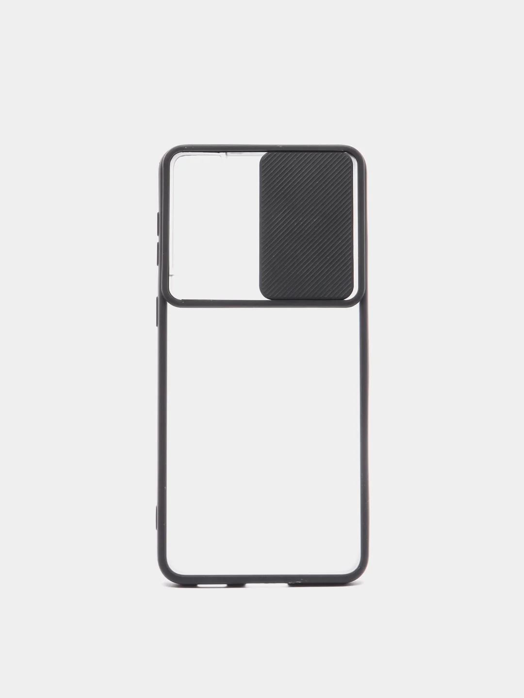 Черный матовый полупрозрачный чехол с защитой камеры Samsung S21 plus Galaxy S21+
