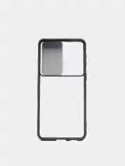 Черный матовый полупрозрачный чехол с защитой камеры Samsung S21 plus Galaxy S21+