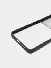 Черный матовый полупрозрачный чехол с защитой камеры Samsung S21 plus Galaxy S21+