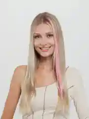 Розовый цветные и двухцветные накладные пряди / локоны волос на заколке-зажиме