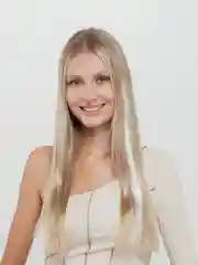 Белый цветные и двухцветные накладные пряди / локоны волос на заколке-зажиме