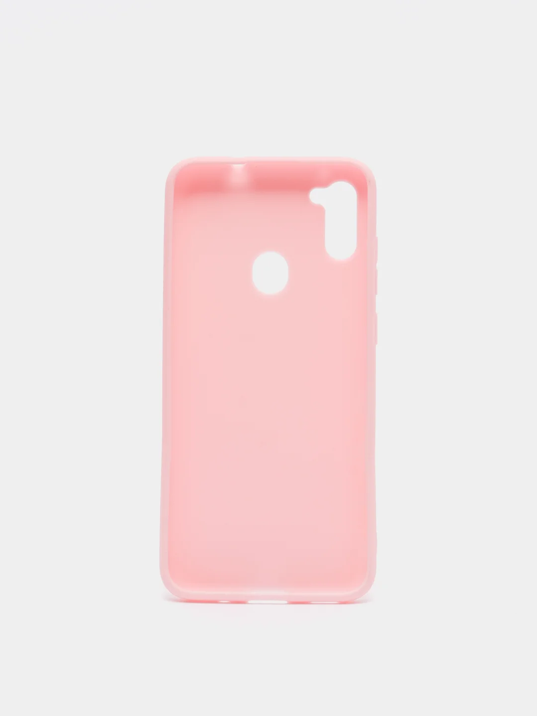 Розовый чехол для Samsung A11/A115F/M11 силиконовый, матовый, однотонный