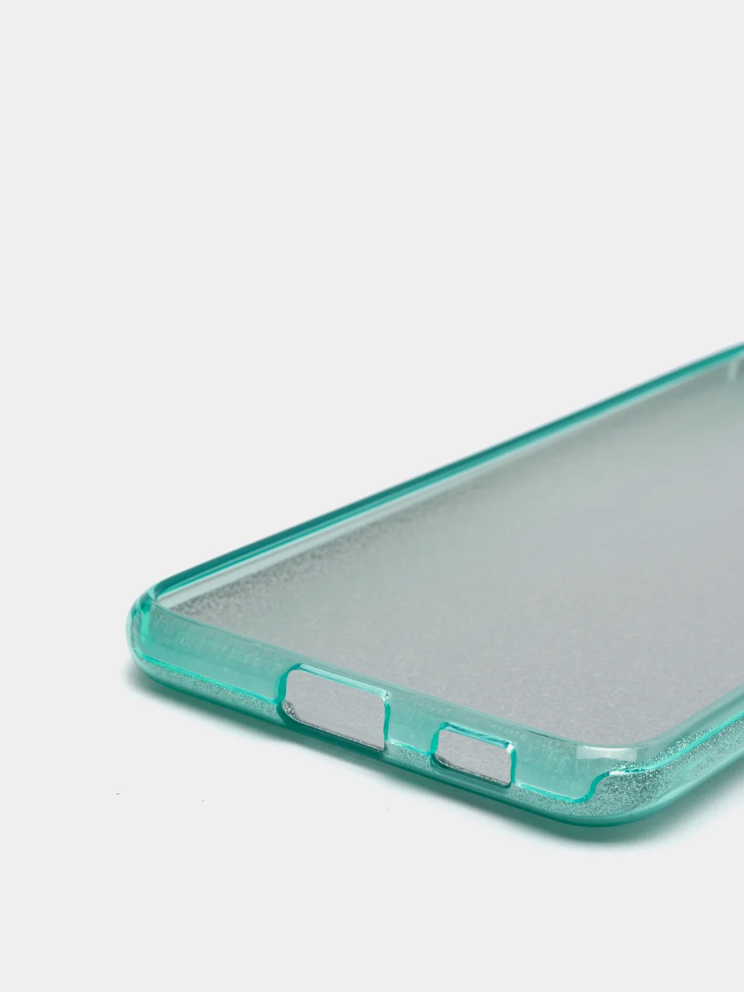 Бирюзовый чехол блестящий Samsung Galaxy S21 Plus накладка c блёстками Самсунг S21 +