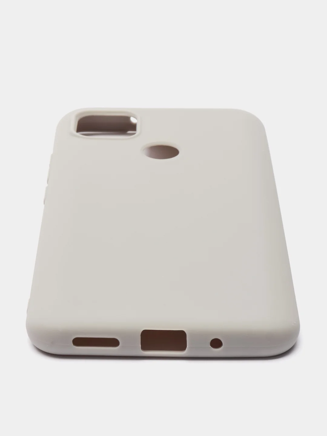 Серый чехол для Xiaomi Redmi 9С силиконовый матовый однотонный