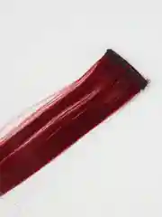 Бордовый цветные и двухцветные накладные пряди / локоны волос на заколке-зажиме