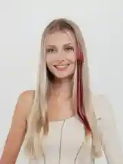 Бордовый цветные и двухцветные накладные пряди / локоны волос на заколке-зажиме