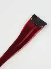 Бордовый цветные и двухцветные накладные пряди / локоны волос на заколке-зажиме