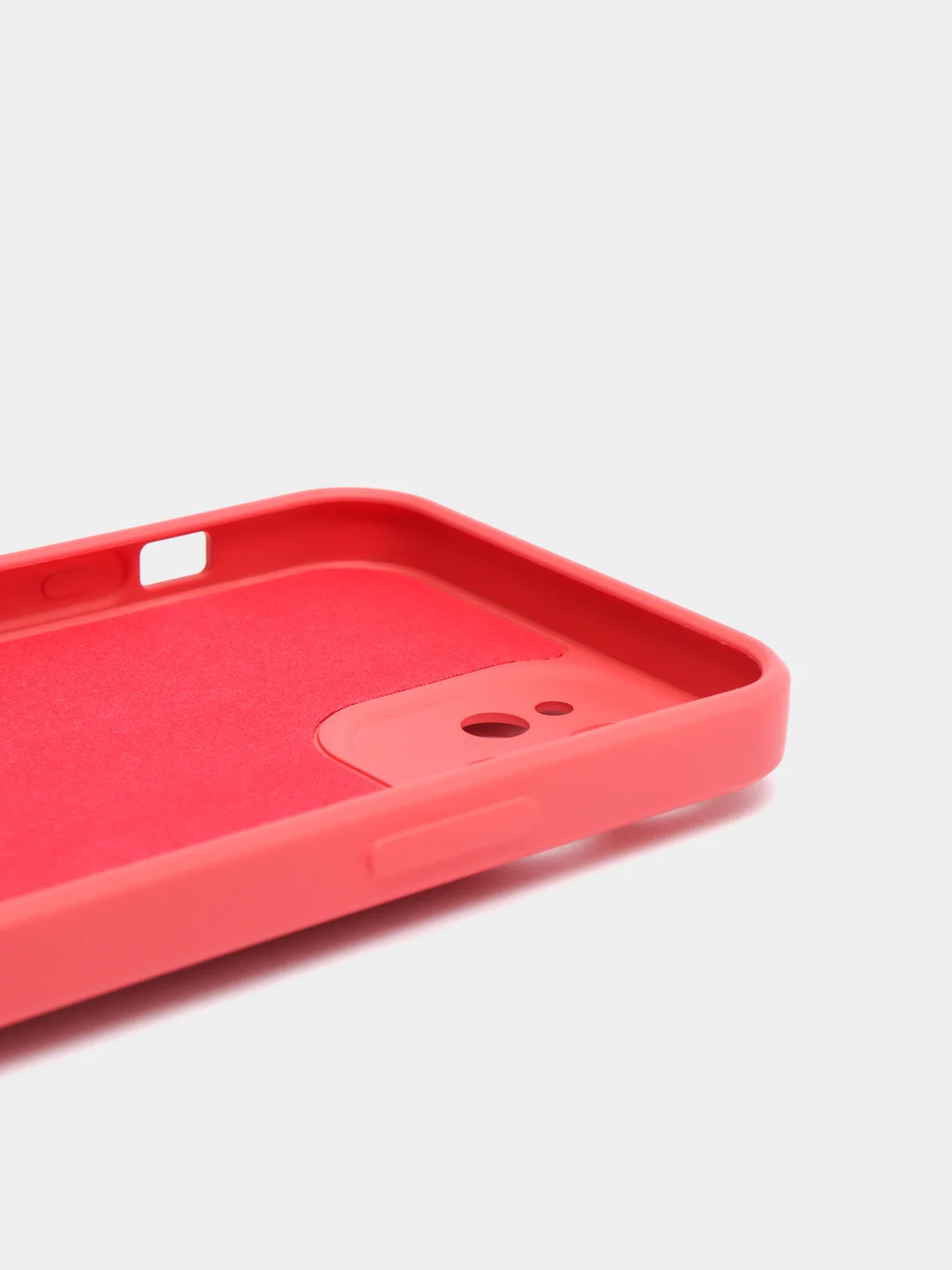 Коралловый чехол силиконовый с кольцом на iPhone 12