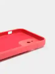 Коралловый чехол силиконовый с кольцом на iPhone 12