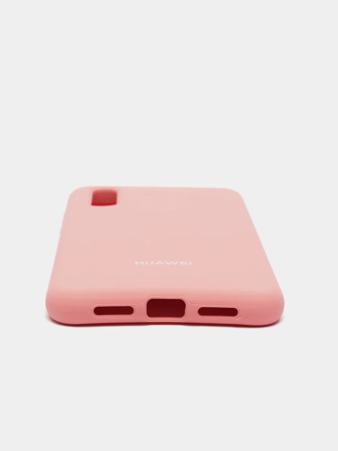 Розовый силиконовый чехол Huawei P20