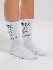 Носки с принтом "Fuck everything"