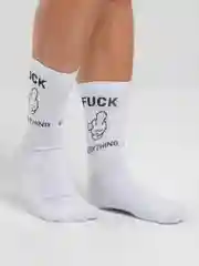 Носки с принтом "Fuck everything"