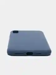 Синий чехол для Apple iPhone XS Max силиконовый, матовый, однотонный