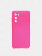 Фуксия чехол Huawei P40, Хуавей П40 силиконовый противоударный с усиленными углами