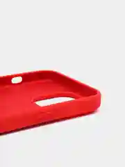 Красный чехол iPhone 13, 13 Pro, 13 Pro Max силиконовый с закрытым низом