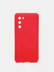 Красный чехол Huawei P40, Хуавей П40 силиконовый противоударный с усиленными углами