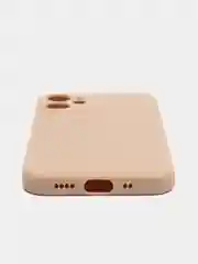 Бежевый чехол Silicone Case для iPhone 12, 12 Pro, Max, 12 mini, 13, 13 Pro, Max с защитой камеры