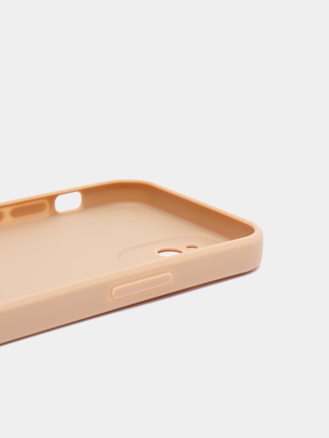 Бежевый чехол Silicone Case для iPhone 12, 12 Pro, Max, 12 mini, 13, 13 Pro, Max с защитой камеры