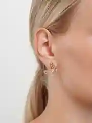 Серьги с камнями, бабочки
