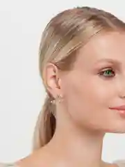 Серьги с камнями, бабочки