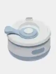 Голубой стакан складной, силиконовый, многоразовый