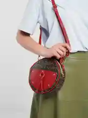 Красный сумка через плечо женская, из искусственной кожи, 5 цветов