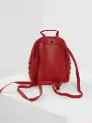 Вишнёвый рюкзак женский кожаный, 4 цвета